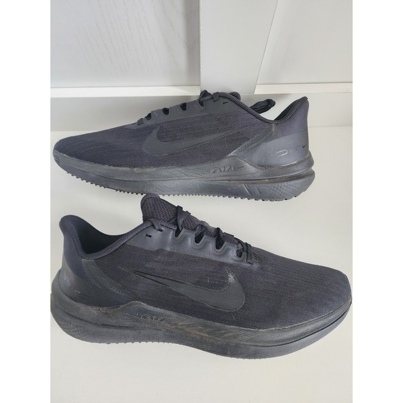 Nike Air Winflo‎ 9 Mens Running Shoes Triple Black DD6203-002 Size 12.5 main image 7